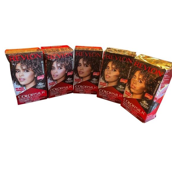 5 Revlon Colorsilk Beautiful Color Permanent Hair 43 Medium Golden Brown - Picture 1 of 2